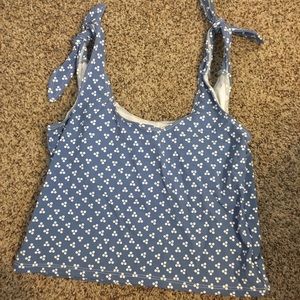Kortni Jeane Blue Polka Dot Bikini Top